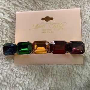 RARE Kirks Folly Rainbow rhinestone  Hair clip NEW
